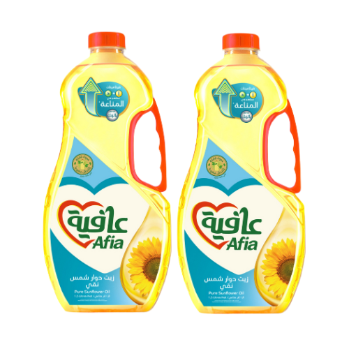 زيت دوار الشمس عافية 2 × 1.5 لتر