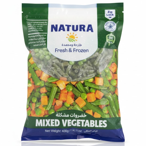خضروات مشكل اورجانيك مجمد كيس ناتورا 400جم