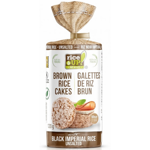 رايس أب، كعك الأرز البني العضوي 120 جم
