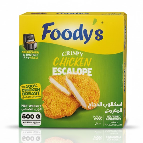 اسكالوب دجاج منزوع عظم وجلد بالكعك المقرمش فوديز 500جم