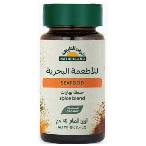أرض الطبيعة خلطة بهارات الأطعمة البحرية العضوية 40 جم