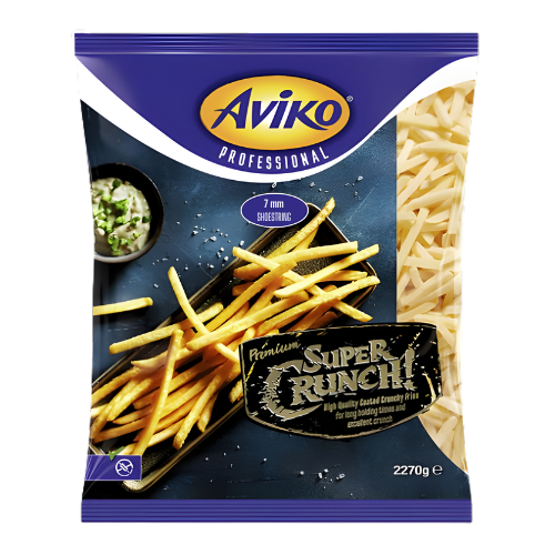 افيكو بطاطا مجمدة مقرمشة 7 مم 2.270 جم