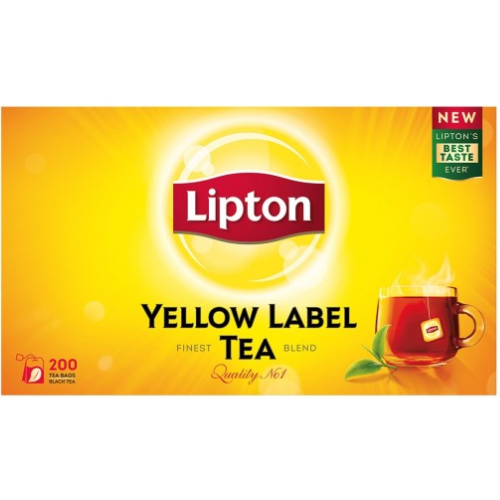 ليبتون شاي أسود علامة صفراء توليفة فاخرة جودة رقم 1 200*400جم