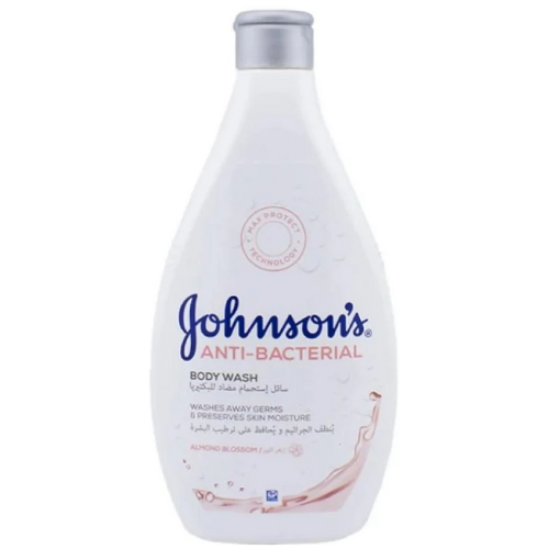 جونسون غسول للجسم مضاد للبكتيريا، ملح البحر وزهرة اللوز، 250 مل