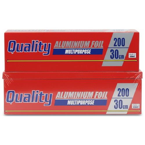 رقائق ألمنيوم كواليتي متعددة الاستخدامات، 200 متر × 30 سم