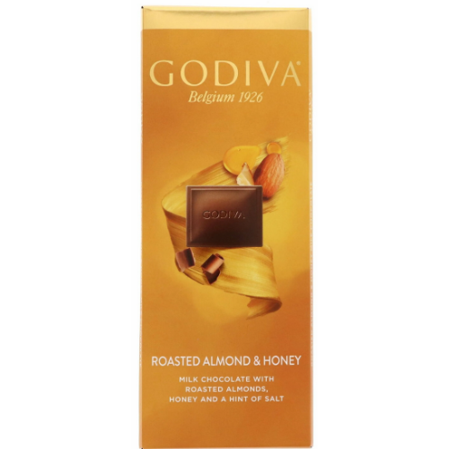 جوديفا شوكولاتة بالحليب باللوز المحمص والعسل 90 جم