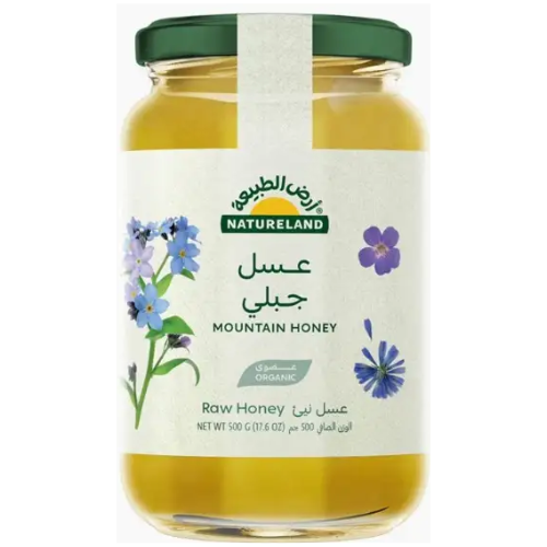 أرض الطبيعة عسل جبلي عضوي 500 جرام