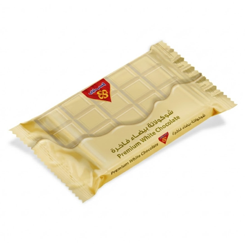 لوح شوكولاتة بيضاء فاخرة 500 غرام الصيداوي