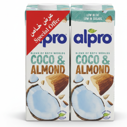 ع/2 حبه البرو حليب صويا بجوز الهند واللوز 1 لتر