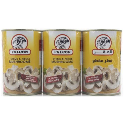 فالكون فطر مقطع عرجون وكاسات، عرض 3 حبة × 425 جم