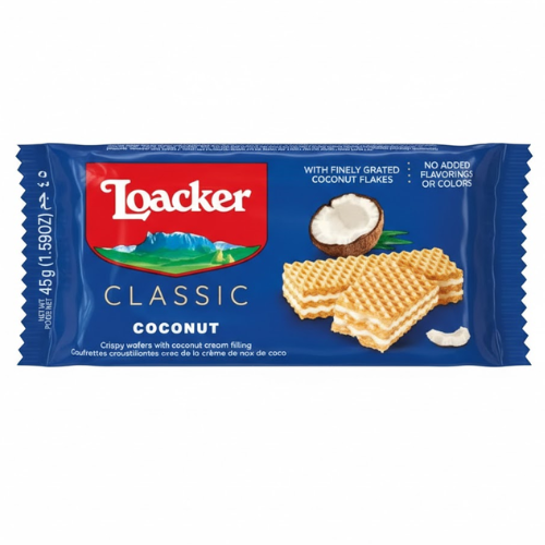 ويفر لواكر مقرمش محشو بكريمة جوز الهند 45 جم