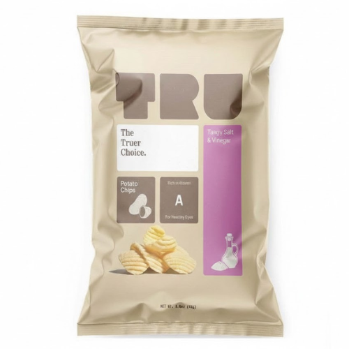 ترو رقائق بطاطس ملح وخل مدعمة 45 جم Prolife