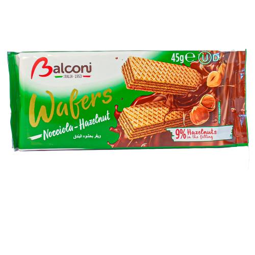 أصابع ويفر بكريمة البندق 45 غ BALCONI