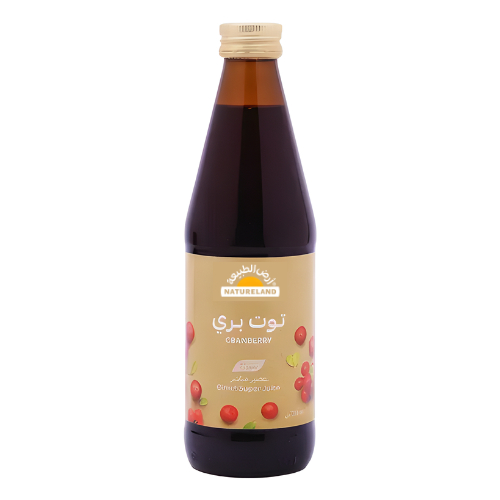 عصير الكرانبيري عضوي ارض الطبيعة 330مل