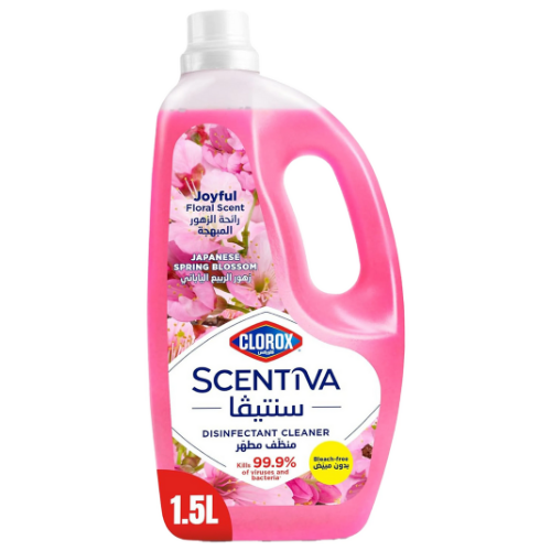 كلوركس سينتيفا منظف ومطهر بزهرة الربيع اليابانية 1.5 لتر