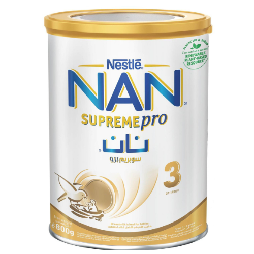 حليب نيستله نان سوبريم برو 3 للأطفال من 1-3 سنوات، 800 جم