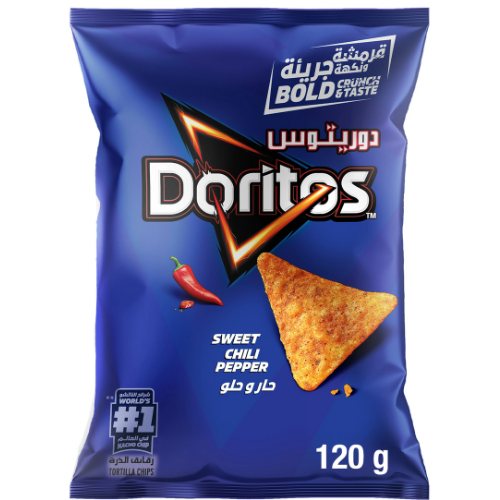 دوريتوس رقائق تورتيلا بنكهة الفلفل الحلو 120 جرام