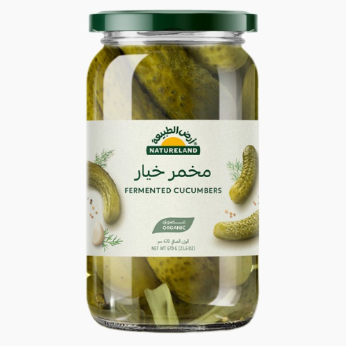 مخمر خيار عضوي ارض الطبيعه 670 جم