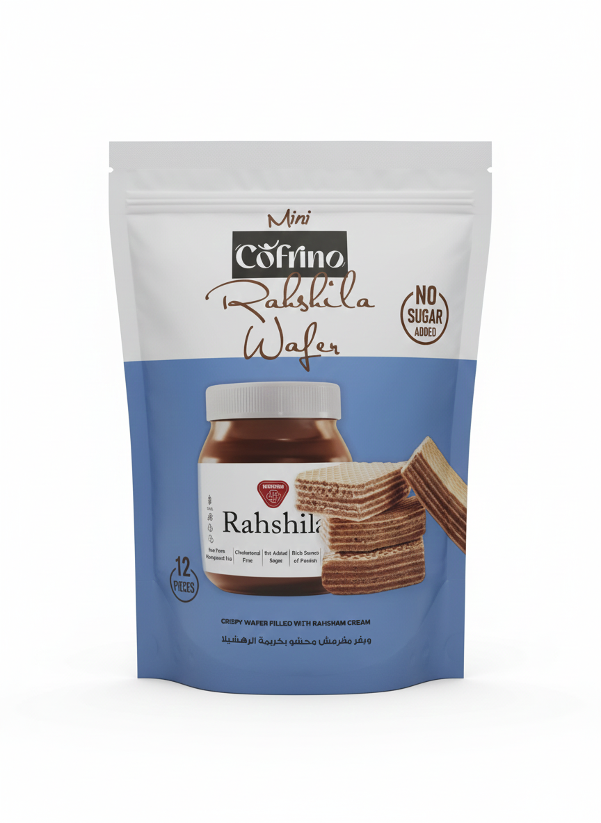 ميني ويفر حشو بكريمة الرهشيلا كوفرينو 162جم