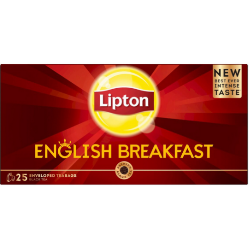 ليبتون شاي أسود الإفطار الانجليزي توليفة جديدة محسنة 25*50جم