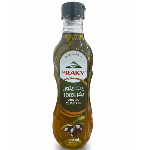 زيت زيتون بكر عصرة اولى عبوة بلاستيك الراقي 500مل
