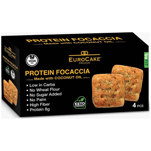 يوروكيك بريميوم خبز فوكاتشيا 180 جم خالي سكر