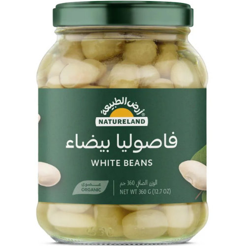 أرض الطبيعة فاصوليا بيضاء عضوية 360 جرام