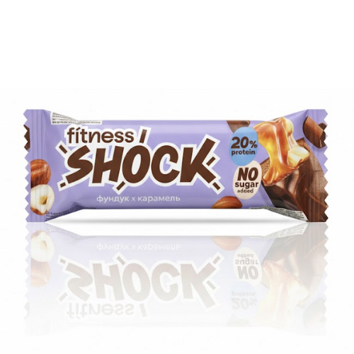 قطع البروتين بندق وكراميل شوك 50جرام
