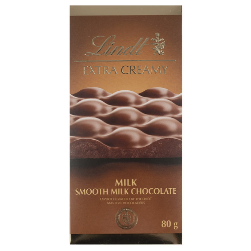 ليندت إكسترا كريمي، شوكولاتة بالحليب ناعمة، 80 جم