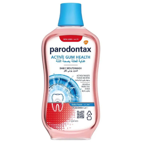 بارودونتاكس غسول فم يومي خالي من الكحول ٥٠٠ مل