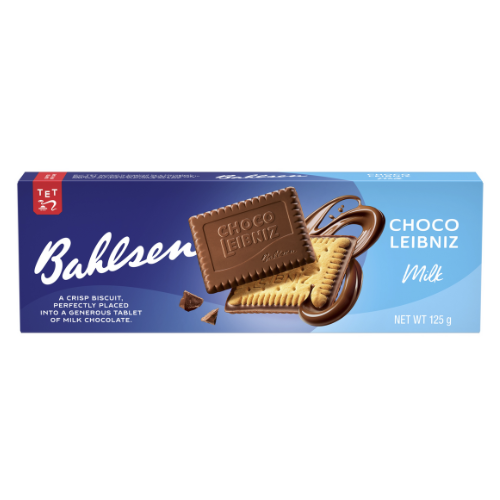 بسكويت بهالسن شوكو ليبنيز بشوكولاتة الحليب 125 جم