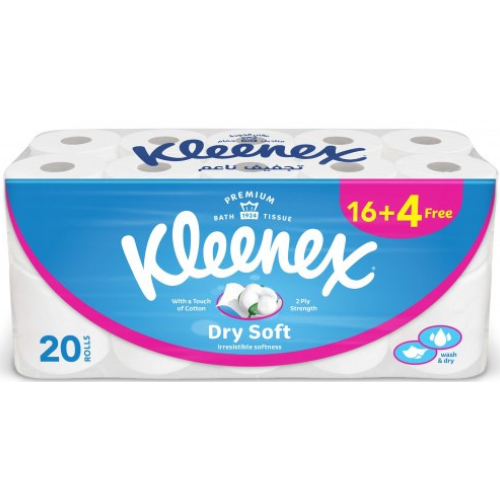 كلينكس رول حمام دراي سوفت 20 رول