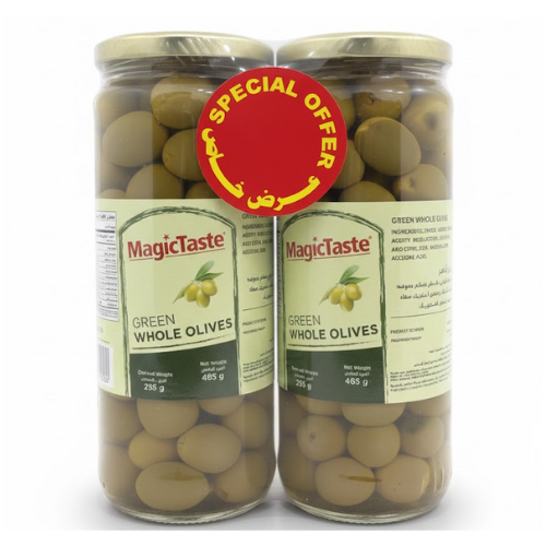 حبه زيتون اخضر عبده زجاج 2*465 جم