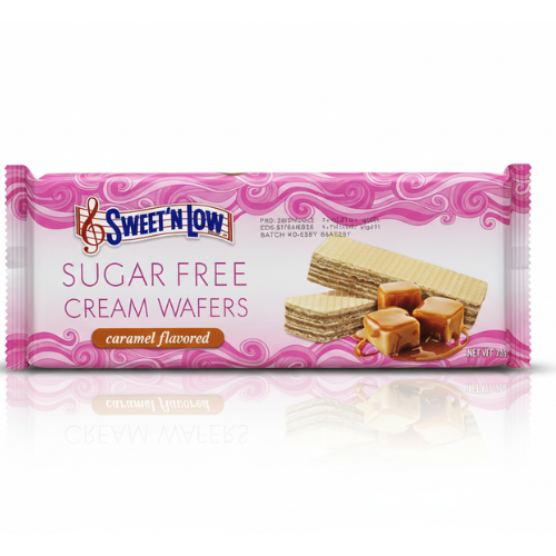 ويفر نكهة الكراميل بدون سكر سويتن لو 75 غ