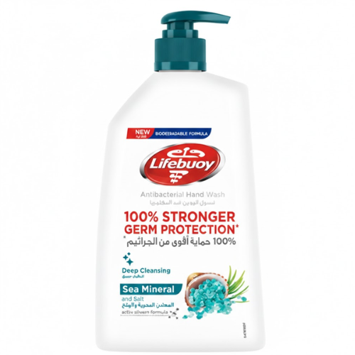 لايفبوى غسول اليدين ضد البكتريا المعادن البحرية والملح 450 مل