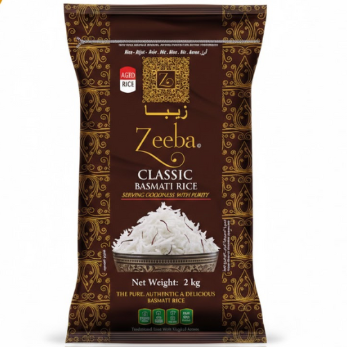 أرز بسمتي كلاسيك زيبا بلاستيك 2 كجم