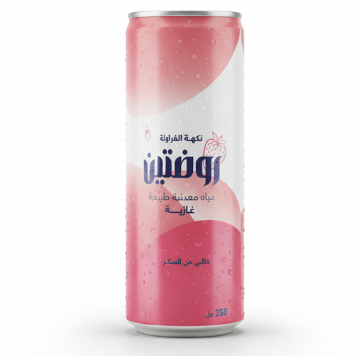 مياه عبوة معدنية نكهة فراولة خالي سكر 250 مل