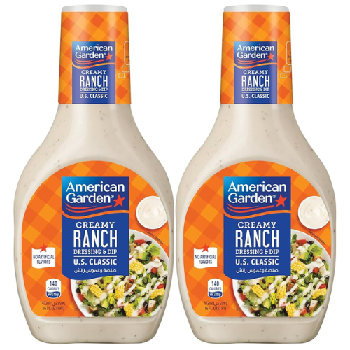 تتبيلة وصلصة الرانش الكريمية أمريكان جاردن، 2 × 473 مل