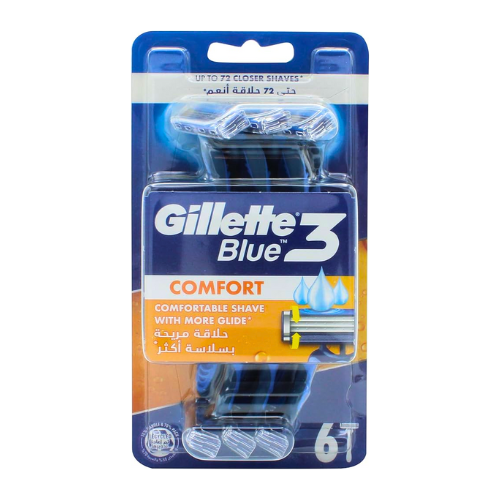 شفرة حلاقة بلو 3 كومفرت للرجال من جيليت 6شفرات