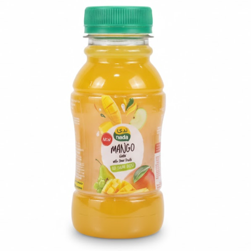 عصير مانجو مع فاكهة مشكلة بدون سكر 200 مل ندى
