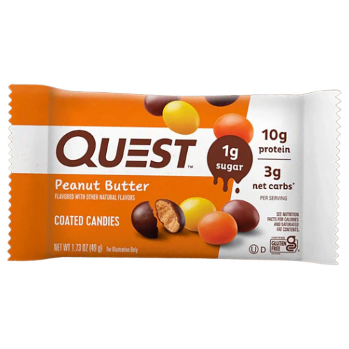 كويست، قطع حلوى الفول السوداني المغطاة بالشوكولاتة، 49 جم