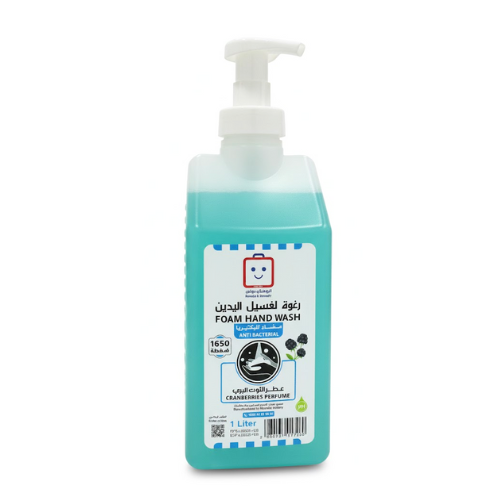 صابون فوم ممتاز مضاد  للبكتريا التوت البري الروضة  1لتر
