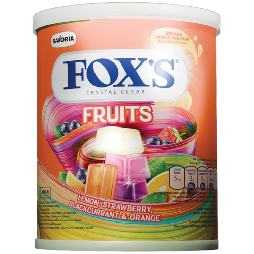 حلوى فوكسز بنكهة الفواكه علبه 170جم