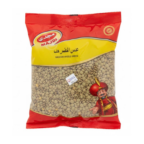 عدس اخضر حب مجدي 800جم