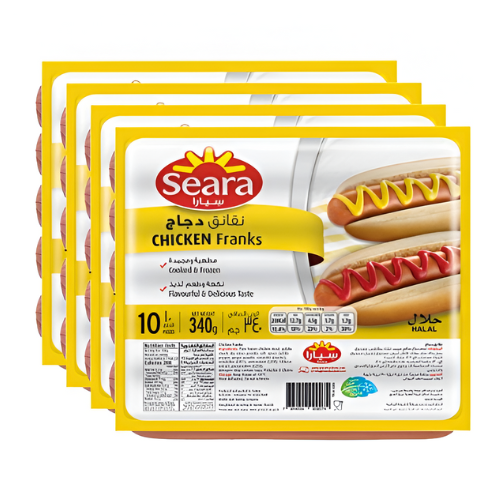 نقانق دجاج سيارا 4 × 340 جم