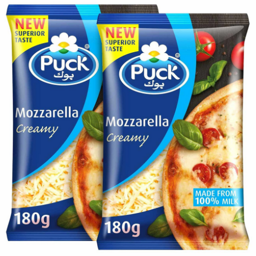 بوك جبن موزاريلا كريمية مبشورة عبوة قيمة 2 × 180 جم
