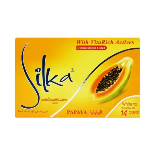 سيلكا، صابون بابايا لتبييض وتفتيح البشرة، 135 جم