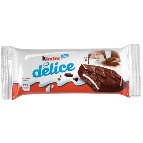 كيندر ديليس كيك بالحليب مغطى بالكاكاو، 39 غرام