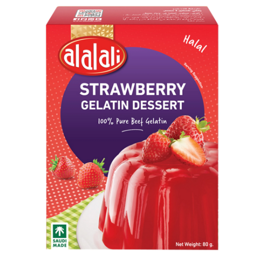 العلالي، حلوى الجيلاتين بنكهة الفراولة، 80 جرام