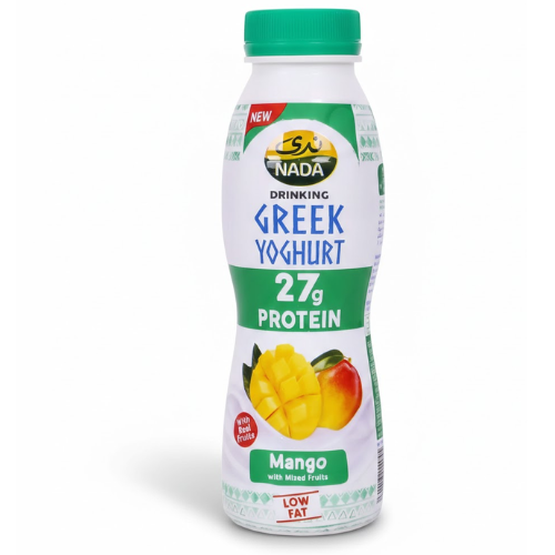 شراب زبادي يوناني مانجو قليل الدسم 330مل ندى